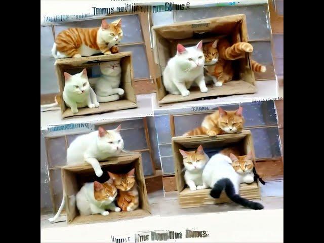 a series of pictures of cats