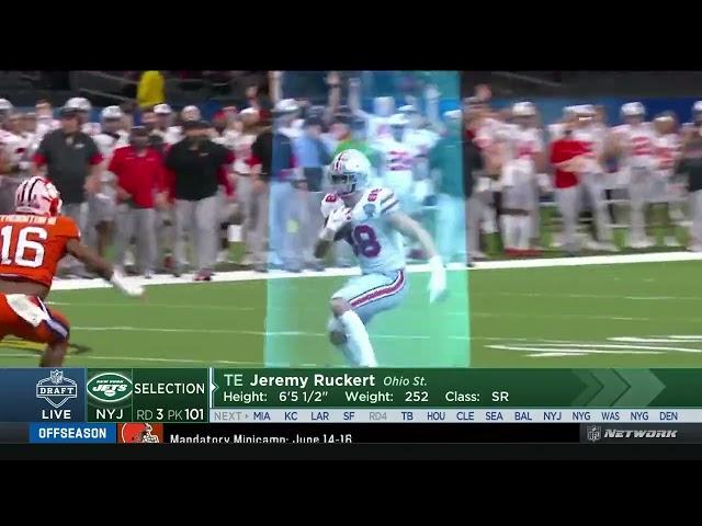 The New York Jets Select TE Jeremy Ruckert With The 101 Overall Pick | The New York Jets | NFL
