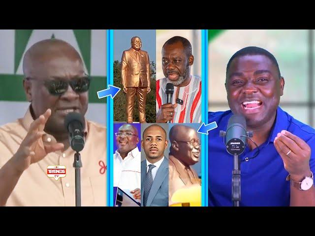 Mahama & Kevin Taylor React To Akufo Addo's Statue! Replies NAPO Over Haram Comment, Fíres Bawumia