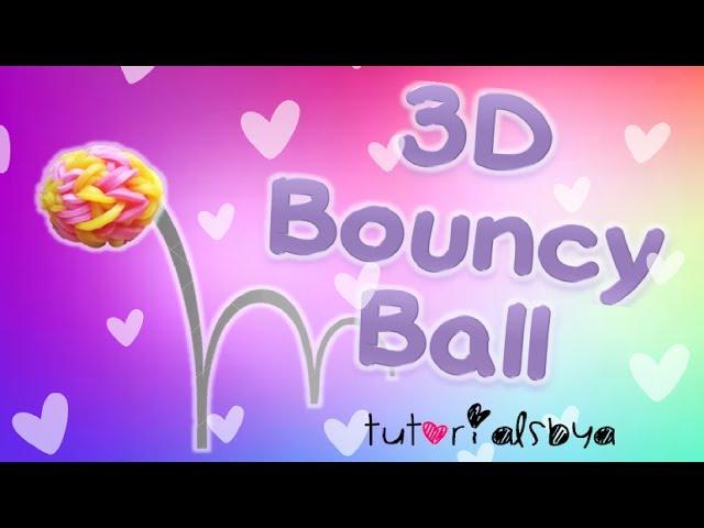NEW 3D Bouncy Ball MONSTER TAIL Rainbow Loom Tutorial | How To