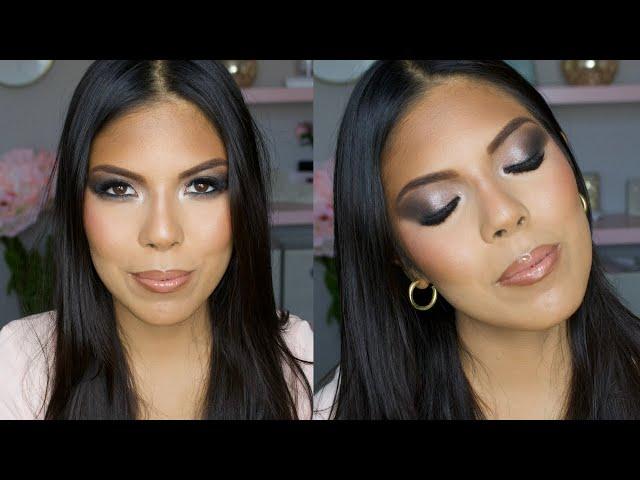 COOL TONED DRAMATIC SMOKEY EYE | Client makeup tutorial