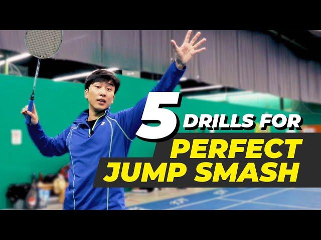 5 Drills To Hit The PERFECT BADMINTON JUMP SMASH