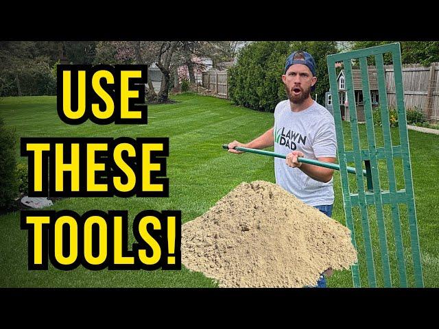 The ONLY Tools YOU Need to Level YOUR Lawn -Leveling pt 4