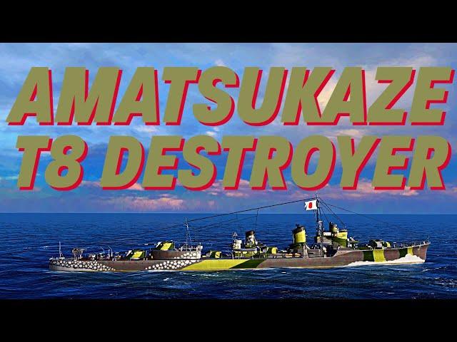 Tier 8 Amatsukaze destroyer | World of Warships Blitz