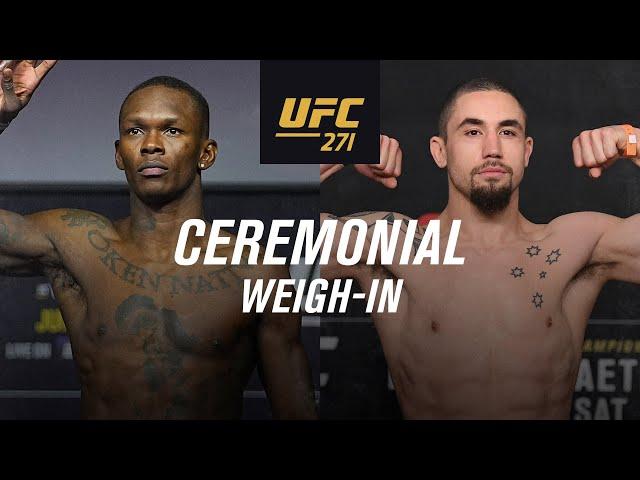 UFC 271: Ceremonial Weigh-In