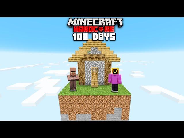 I Survived 100 Days On Only A Village In Minecraft Hardcore [Full Movie]