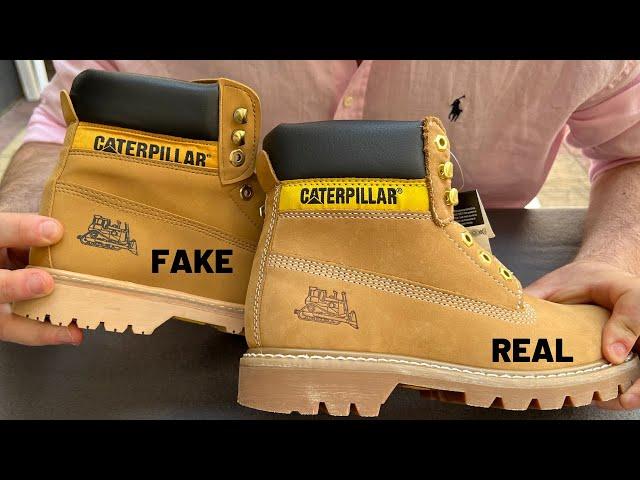 Fake vs Real Caterpillar Boots / How To Spot Fake Caterpillar Cat Shoes