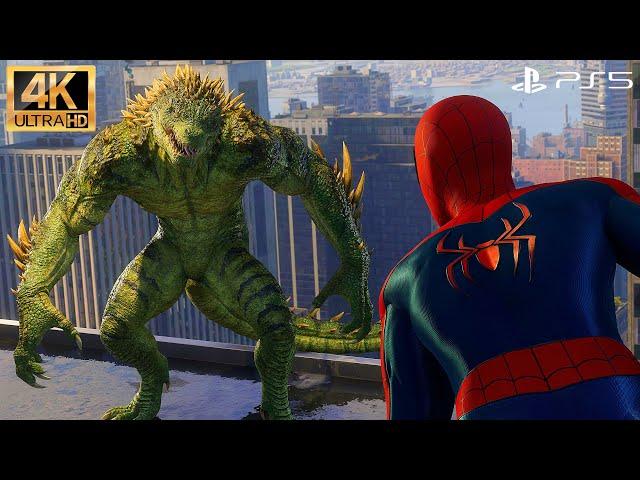 No Way Home Suit vs. The Lizard | Marvel's Spider-Man 2 PS5 (4K60FPS HDR)