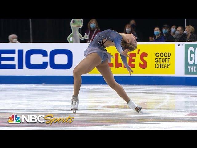 Amber Glenn performs 'gorgeous' free skate | Skate America | NBC Sports