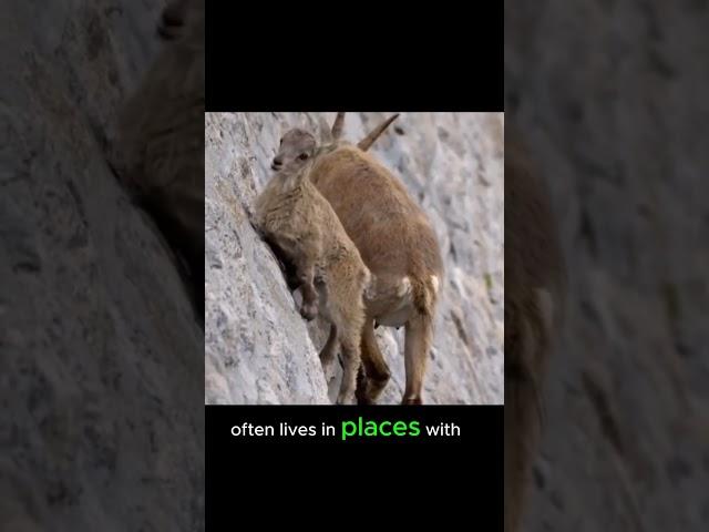 Goats Conquer the Vertical Cliff: A Mountain Goat's Incredible Climbing Skills! ️ #shorts #goat