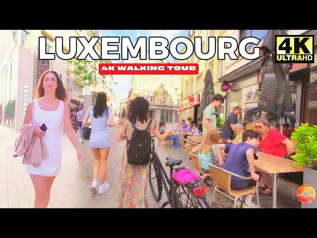 LUXEMBOURG - THE RICHEST  COUNTRY IN THE WORLD - AMAZING CİTY TOUR -4K HDR 60fps