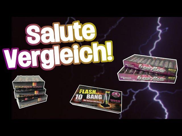 SALUTE VERGLEICH! / Wer hat die Nase vorne?! / Pyro Funken 2018