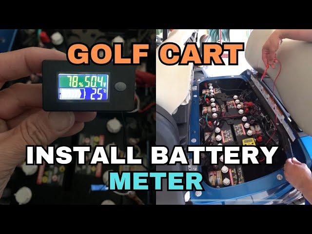 FAST & EASY Way to Install a Battery Meter On a Golf Cart