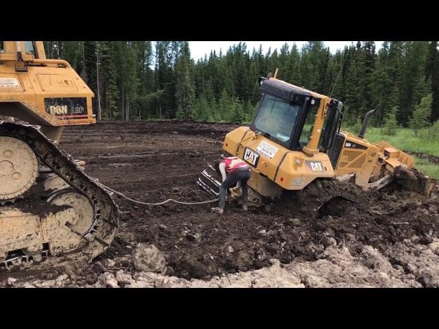 CAT D6N Little stuck in the muskeg