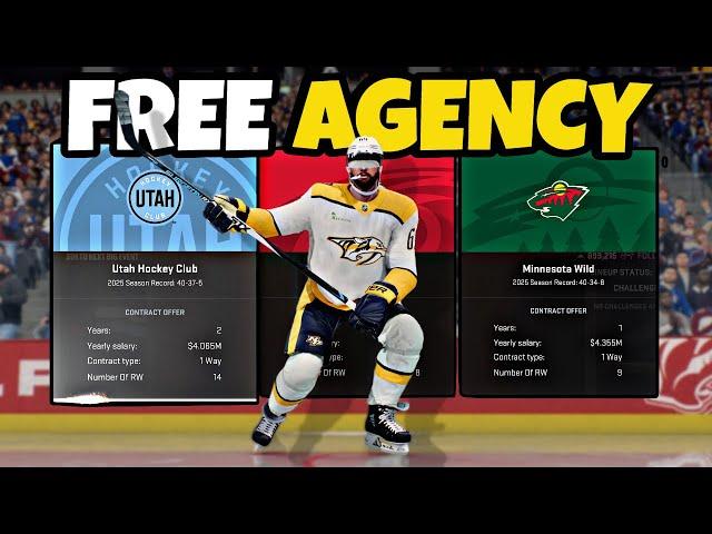 FREE AGENCY - NHL 25 Be A Pro #7