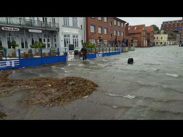 Hochwasser Kappeln 20.10.2023 mittags Teil 2