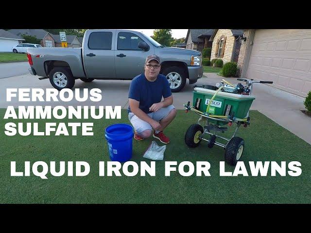 Liquid Iron for Lawns | Ferrous Ammonium Sulfate