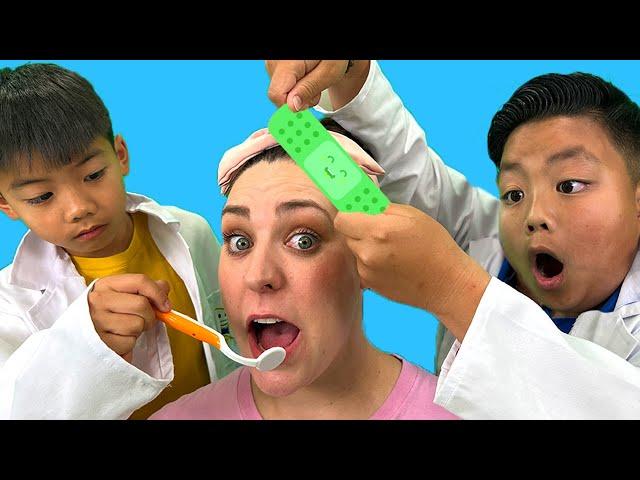 Going to the Dentist & Doctor Checkup Pretend Play with Alex and Eric | Kids Work Together