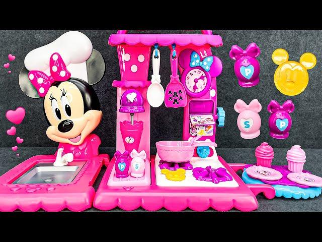 TOY COLLECTION | Disney Collection ASMR, Unboxing Minnie Mouse Kitchen Set Toys Cooking Video