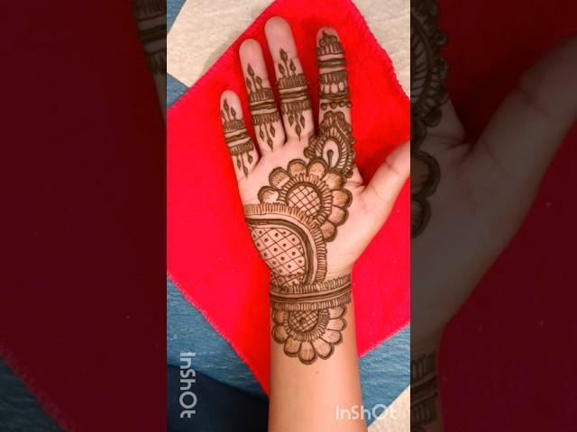 stylish and simple mehndi design for front hand #mehndi #mehandi #mehndidesign #hennadesign #hand
