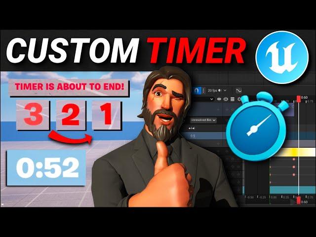 Creating CUSTOM TIMER UIs in Fortnite Creative/UEFN! (Timer Viewmodel + Animations)