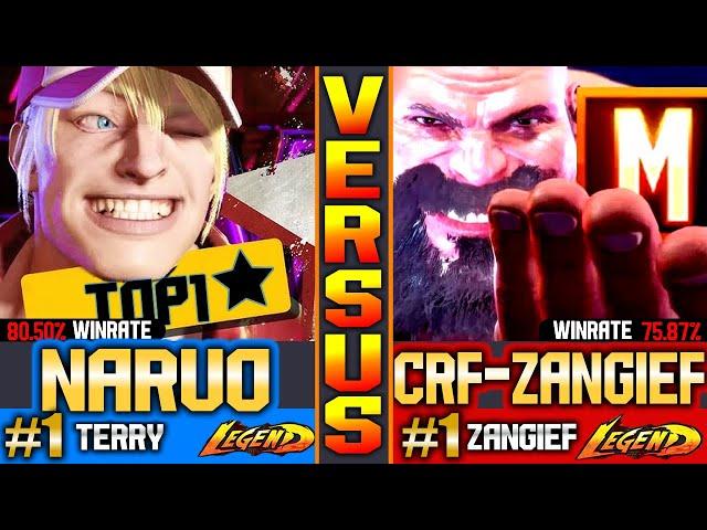 SF6 (Top #1 Terry, Naruo) Vs (CRF Zangief Top #1 Modern Zangief ) ▰ High Level