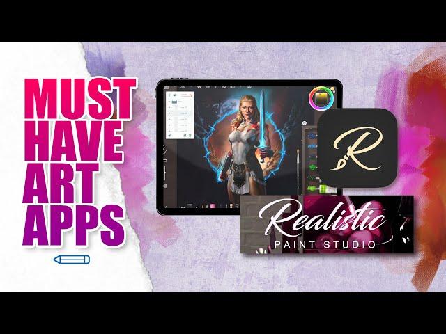 MUST HAVE ART APPS - Realistic Paint Studio #oilpainting #watercolor #pencils #watercolour #fineart