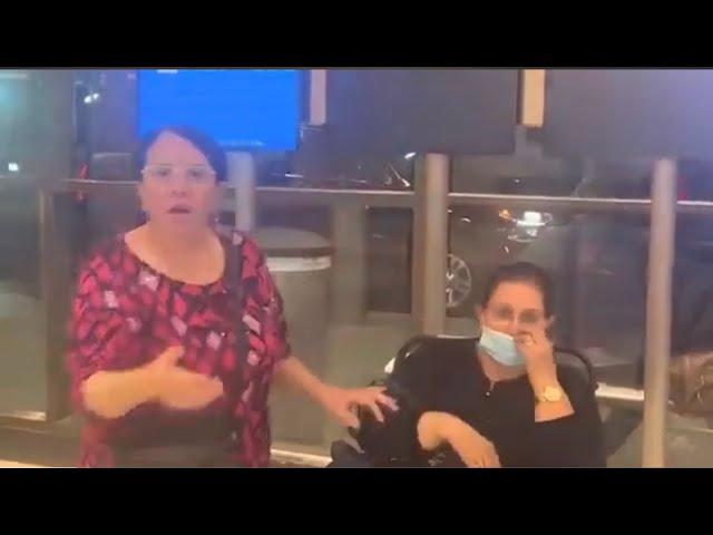 LAX airport #Karen why are u filming delete the video calls police immediately !!!