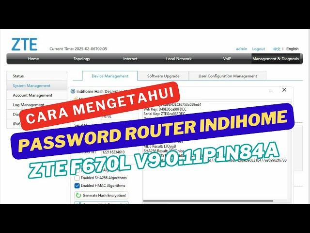 Cara Mengetahui Password Login Admin Indihome ZTE F670L Terbaru