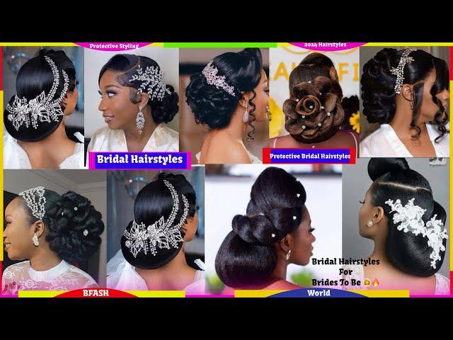 Cute Bridal Hairstyles for Black Women  |Natural Bridal Hairstyles |2025 Brides Wedding Hairstyles