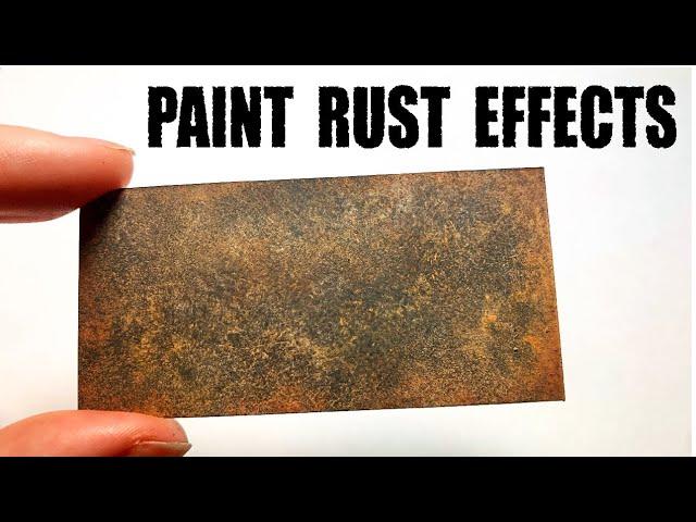 How to Paint REALISTIC Rust Effects