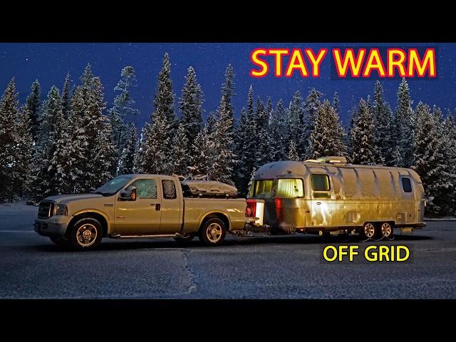 How to STAY WARM inside a COLD RV ️