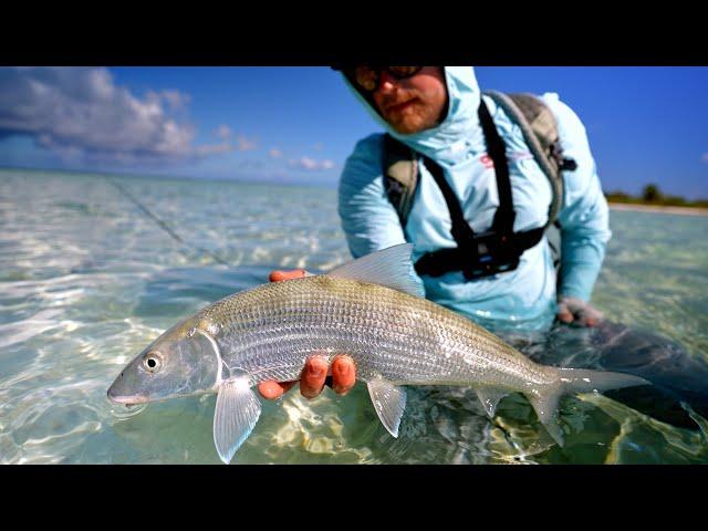 Incredible Bone Fishing in Super Shallow Crystal Clear  Water!