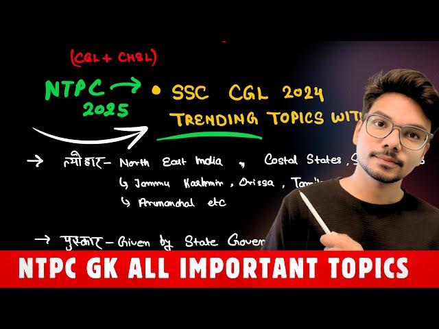 RRB NTPC GK Static Gk Current Affairs All Important Topics