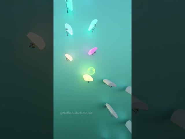 baby shark -B1- Marble Music #marblemusic #marbleasmr