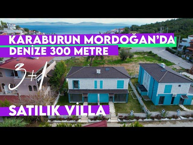 Karaburun Mordoğan'da Denize 300 Metre Satılık Villa