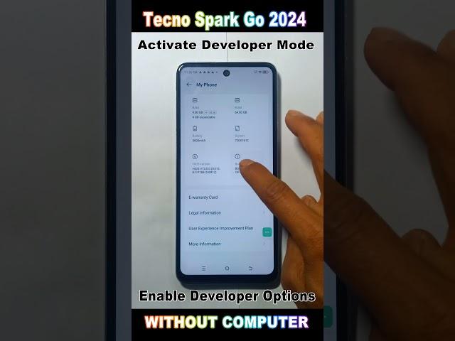 How to Tecno Spark Go 2024 - Enable Developer Options 2025 /Activate Developer Mode 2025 #smartphone