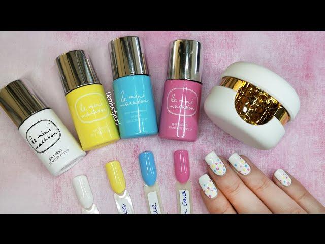 Le Mini Macaron Gel Manicure Kit (Review + Design)- femketjeNL