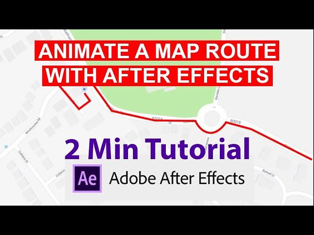 How to animate a map route with After Effects