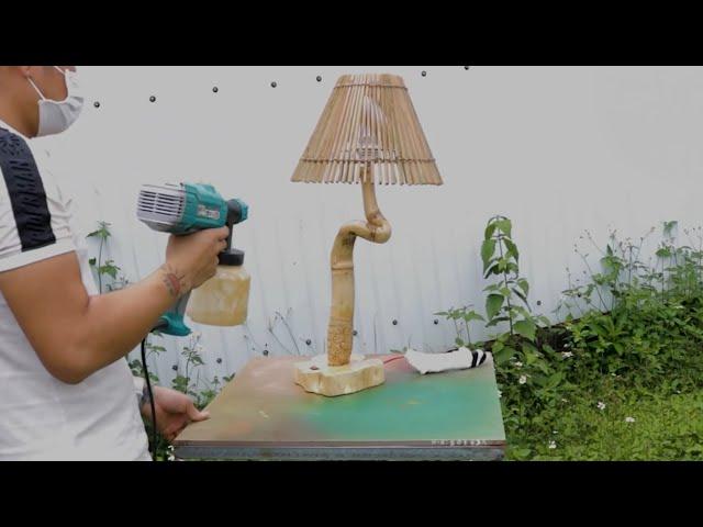 DIY Bamboo Lamp: Easy Tutorial for Beginners | Stunning Home Decor Idea