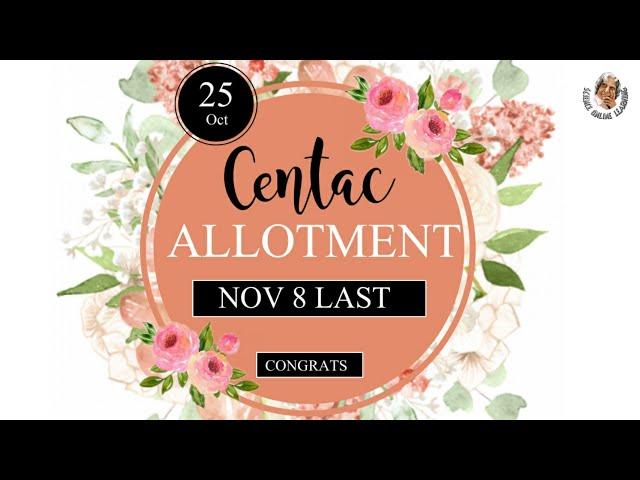 Centac allotment order 2021 | centac admission 2021 2022 puducherry | centac college notification