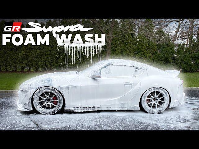 GR Supra Track Car Deep Clean Foam Wash | Auto Fanatic