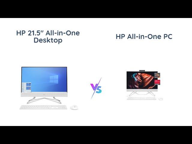 HP 21.5" vs 23.8" All-in-One Desktops: AMD Athlon Silver vs AMD Ryzen 5 | 2021 vs 2022 Models