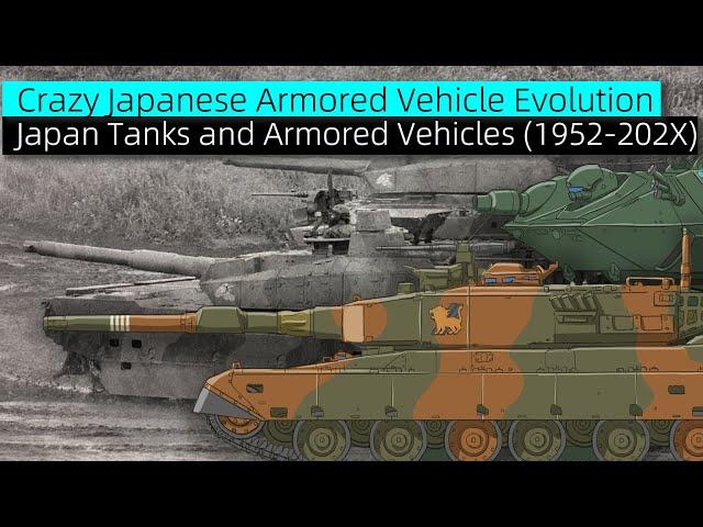 Carzy Japanese Armored Vehicle Evolution:Japan Tanks and Armored Vehicles(1952-202X)