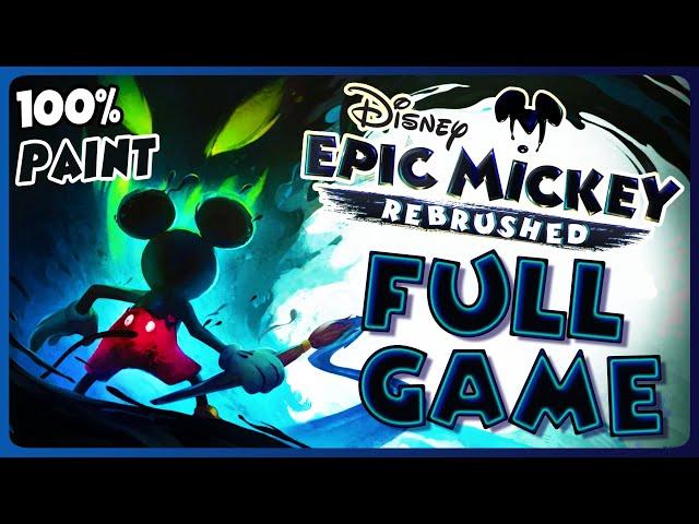 Epic Mickey Rebrushed FULL GAME 100% Longplay (PS5) Paint 