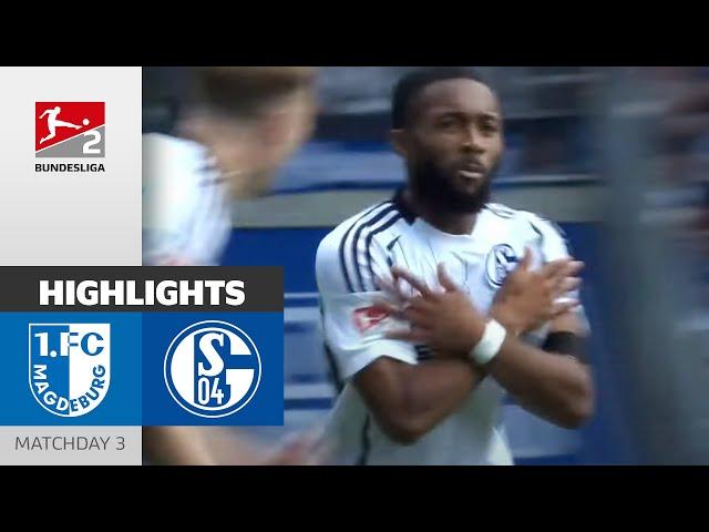 Hard Fight Ends in Four Goals | 1.FC Magdeburg - FC Schalke 04 2-2 | Highlights | MD 3 -Bundesliga 2