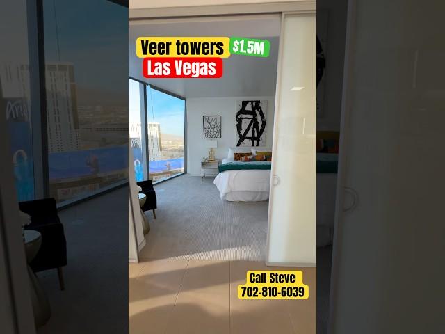 $1.5M Veer Las Vegas 2br condo for sale Bellagio fountain view ￼