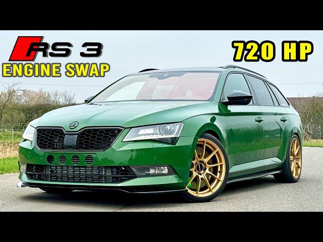 720HP SKODA SUPERB 2.5 TFSI // 315KMH REVIEW on AUTOBAHN