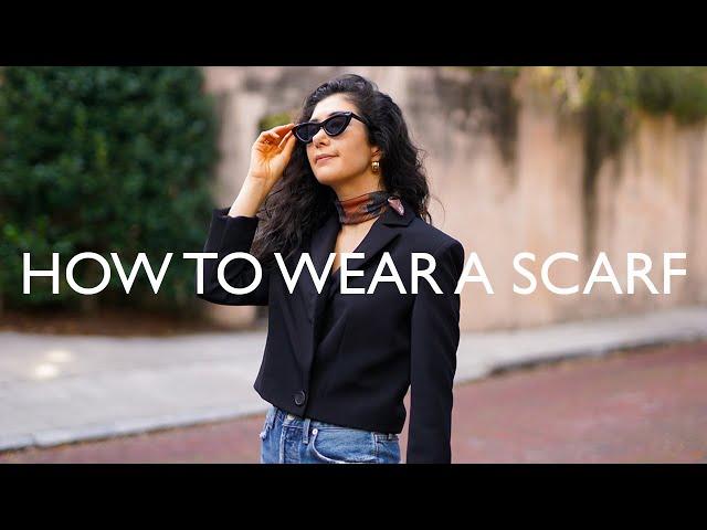 7 WAYS TO WEAR A SCARF & HOW TO PICK A SCARF (AD)