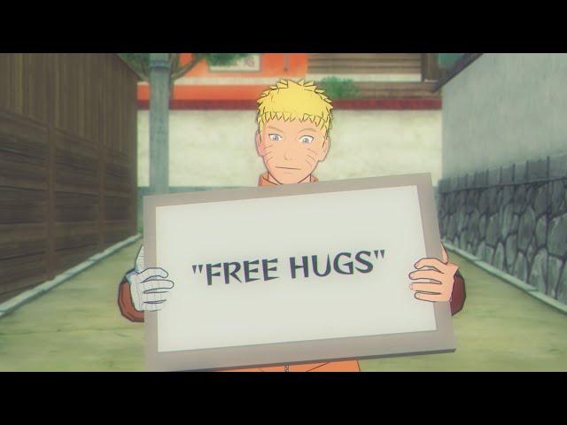 Naruto's giving out "Free hugs"